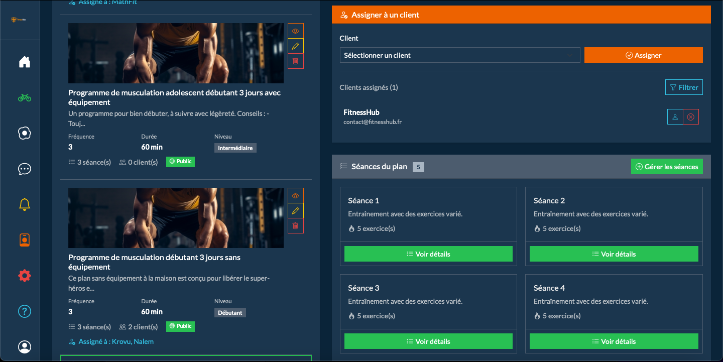 Plans d'Entraînement 2